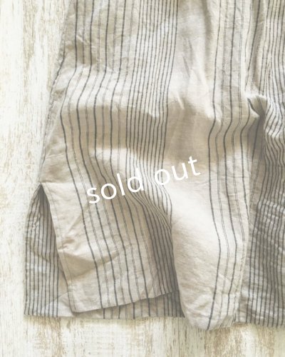 画像8: HALLELUJAH／1890's Bourgeron　1890年代　羊飼いシャツワンピース・grey stripe