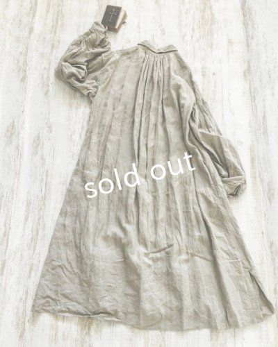 画像7: HALLELUJAH/1890's Bourgeron 1890年代 羊飼いシャツワンピース・flax