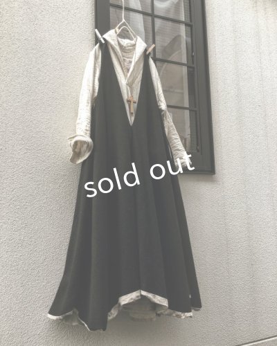 画像9: HALLELUJAH/Robe de femme de chambre no.4 小間使いローブ・墨染dark charcoal