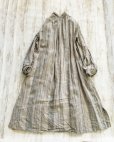 画像6: HALLELUJAH／1890's Bourgeron　1890年代　羊飼いシャツワンピース・grey stripe