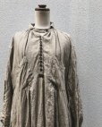 画像10: HALLELUJAH／1890's Bourgeron　1890年代　羊飼いシャツワンピース・grey stripe