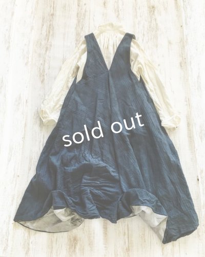 画像4: HALLELUJAH/Robe de femme de chambre no.4 小間使いローブ・navy stripe