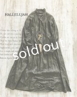 HALLELUJAH／1890's Bourgeron　1890年代　羊飼いシャツワンピース・墨染charcoal