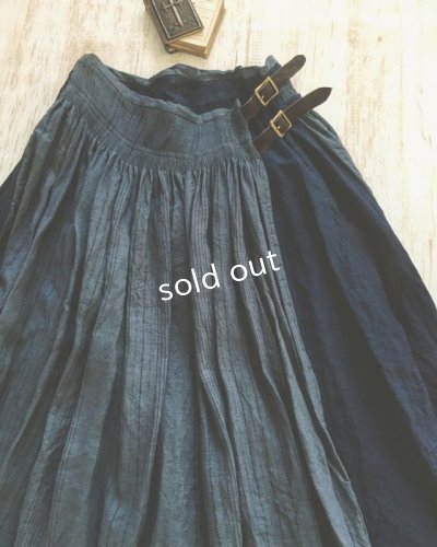 画像2: HALLELUJAH／Kilt Stripe キルトスカート・indigo navy
