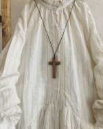 画像6: MARCHE' DE SOEUR／アンのフリル襟ワンピースfrom armoire・オフストライプ (6)