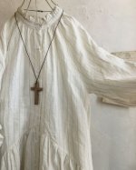 画像9: MARCHE' DE SOEUR／アンのフリル襟ワンピースfrom armoire・オフストライプ (9)
