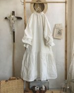 画像11: MARCHE' DE SOEUR／アンのフリル襟ワンピースfrom armoire・オフストライプ (11)