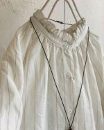 画像3: MARCHE' DE SOEUR／アンのフリル襟ワンピースfrom armoire・オフストライプ (3)