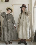 画像15: MARCHE' DE SOEUR／アンのフリル襟ワンピースfrom armoire・オフストライプ (15)