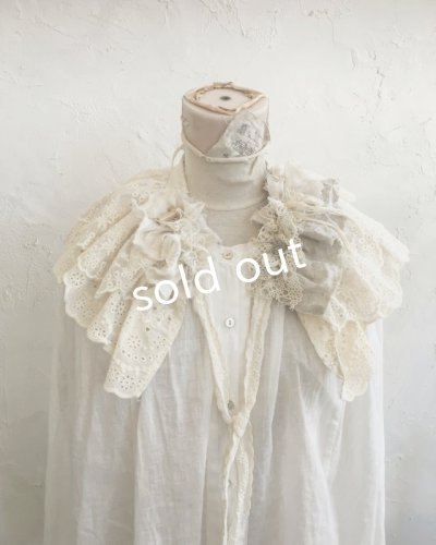 画像8: pollenbienco/アンティーク&コットンレースのティペット