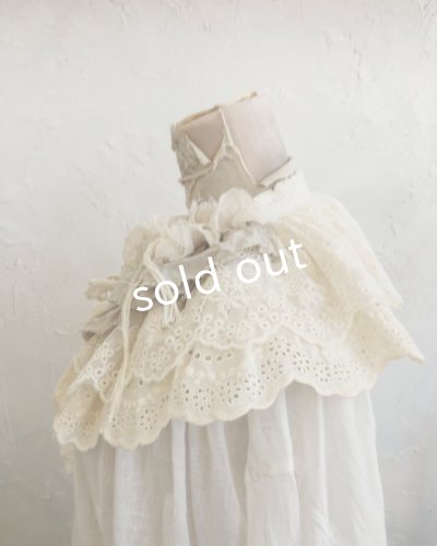 画像7: pollenbienco/アンティーク&コットンレースのティペット