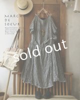 MARCHE' DE SOEUR/ワンショルダーワンピース・ブラックギンガム