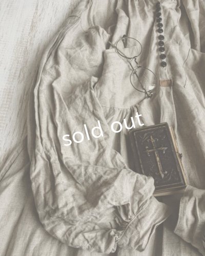 画像3: HALLELUJAH/1890's Bourgeron 1890年代 羊飼いシャツワンピース・flax