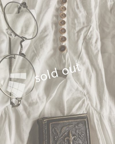 画像5: HALLELUJAH/1890's Bourgeron 1890年代 羊飼いシャツワンピース・off white