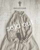 HALLELUJAH／1890's Bourgeron　1890年代　羊飼いシャツワンピース・flax