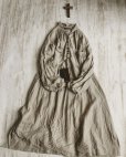 画像2: HALLELUJAH／1890's Bourgeron　1890年代　羊飼いシャツワンピース・flax (2)