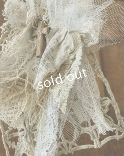 画像7: pollenbienco/アンティークレースのキャノチェ・ブラウン