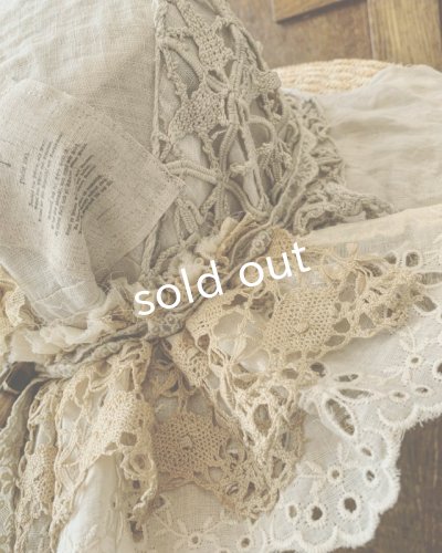 画像6: pollenbienco/アンティークレースのキャノチェ・フリル