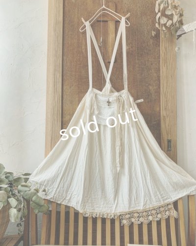 画像6: pollenbienco/アンティークレースの吊りスカート