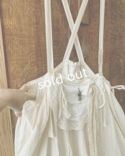 画像7: pollenbienco/アンティークレースの吊りスカート