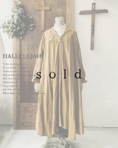 画像2: HALLELUJAH／Robe de femme de chambre 小間使いローブ（衿付）・mimosa