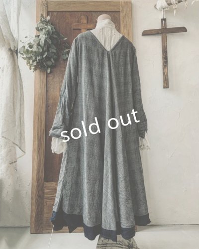 画像7: HALLELUJAH／Robe de femme de chambre 小間使いのローブ・グレンチェック