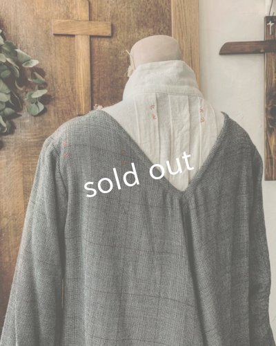 画像8: HALLELUJAH／Robe de femme de chambre 小間使いのローブ・グレンチェック