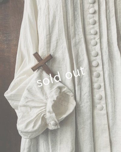 画像10: HALLELUJAH／Chemisier à plis d'époque プリーツシャツ・navy