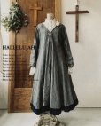 画像1: HALLELUJAH／Robe de femme de chambre 小間使いのローブ・グレンチェック (1)