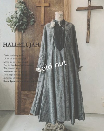 画像2: HALLELUJAH／Robe de une religieuse 修道女のローブ・グレンチェック