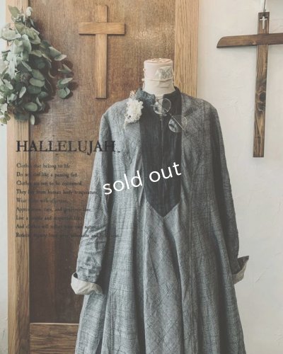画像1: HALLELUJAH／Robe de une religieuse 修道女のローブ・グレンチェック