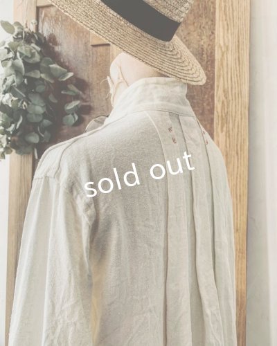 画像16: HALLELUJAH／Chemisier à plis d'époque プリーツシャツ・navy