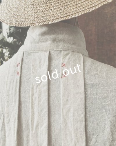 画像17: HALLELUJAH／Chemisier à plis d'époque プリーツシャツ・navy