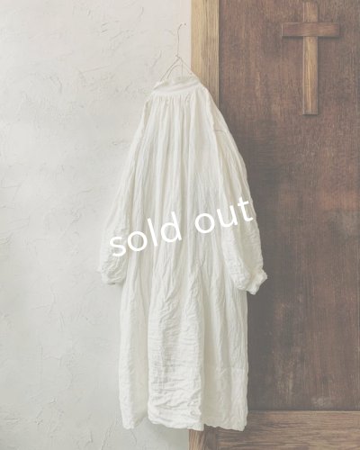 画像10: HALLELUJAH／1890's Bourgeron　1890年代　羊飼いシャツワンピース・off-white