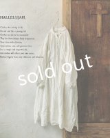 HALLELUJAH／1890's Bourgeron　1890年代　羊飼いシャツワンピース・off-white