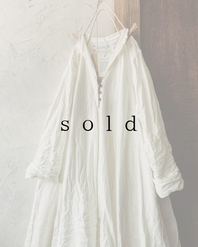 画像2: HALLELUJAH／Robe de femme de chambre 小間使いローブ衿付・off-white