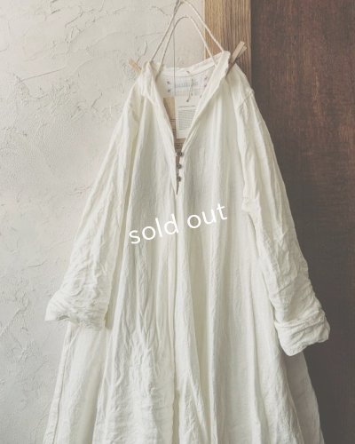 画像2: HALLELUJAH／Robe de femme de chambre 小間使いローブ衿付・off-white