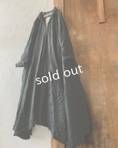 画像3: HALLELUJAH／Robe de femme de chambre 小間使いローブ衿付・black