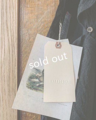 画像6: HALLELUJAH／Robe de femme de chambre 小間使いローブ衿付・black