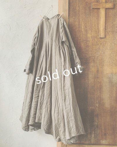 画像4: HALLELUJAH／Robe de femme de chambre 小間使いローブ衿付・[新色]brown