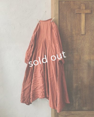 画像6: HALLELUJAH／Robe de femme de chambre 小間使いローブ衿付・madder-red