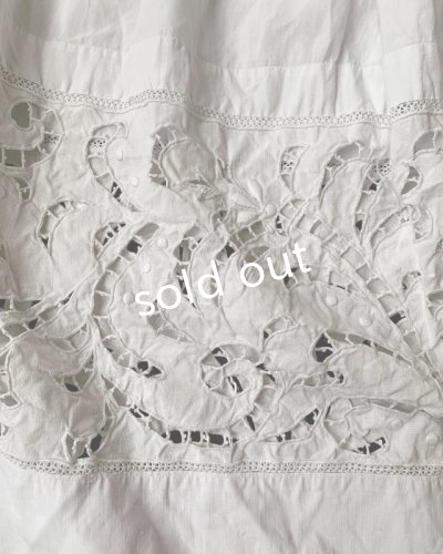 画像8: 1900'アンティーク司祭服・十字架ステッチ刺繍
