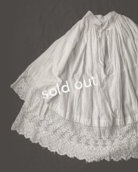 1900'アンティーク教会用ブラウス・裾レース