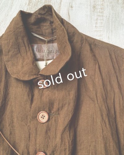 画像7: HALLELUJAH／Vaste de Berger 1890[1890年代 羊飼いのジャケット]・柿渋染めlight brown