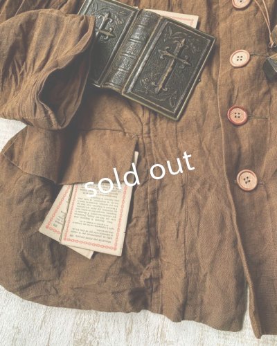 画像4: HALLELUJAH／Vaste de Berger 1890[1890年代 羊飼いのジャケット]・柿渋染めlight brown