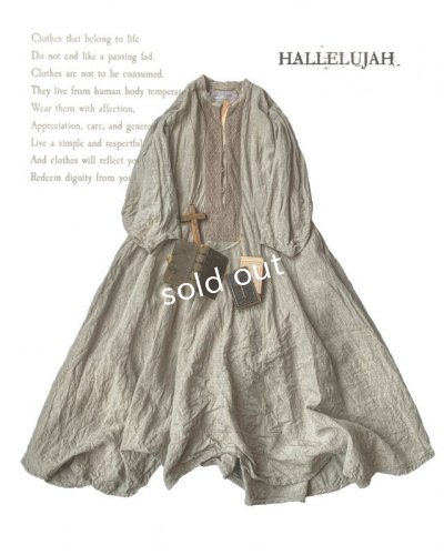 画像1: HALLELUJAH／Robe de une religieuse[修道女のローブ]・flax