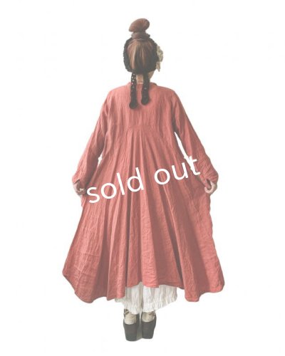 画像8: HALLELUJAH／Robe de femme de chambre 小間使いローブ衿付・madder-red