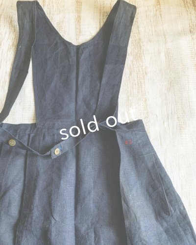 画像4: 1900'初期 アンティークエプロン・インディゴ