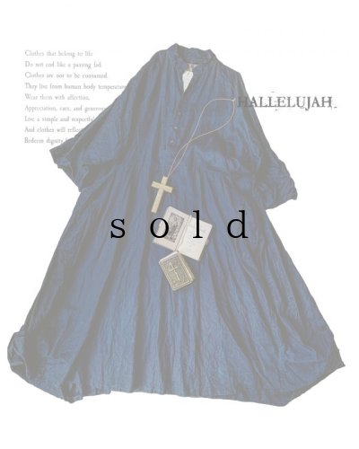 画像1: HALLELUJAH／Acolyte Robe[侍者のローブ]・indigo