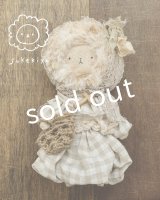 sukekiyo／おおきめスケキヨバッグチャーム・ギンガムわんぴ